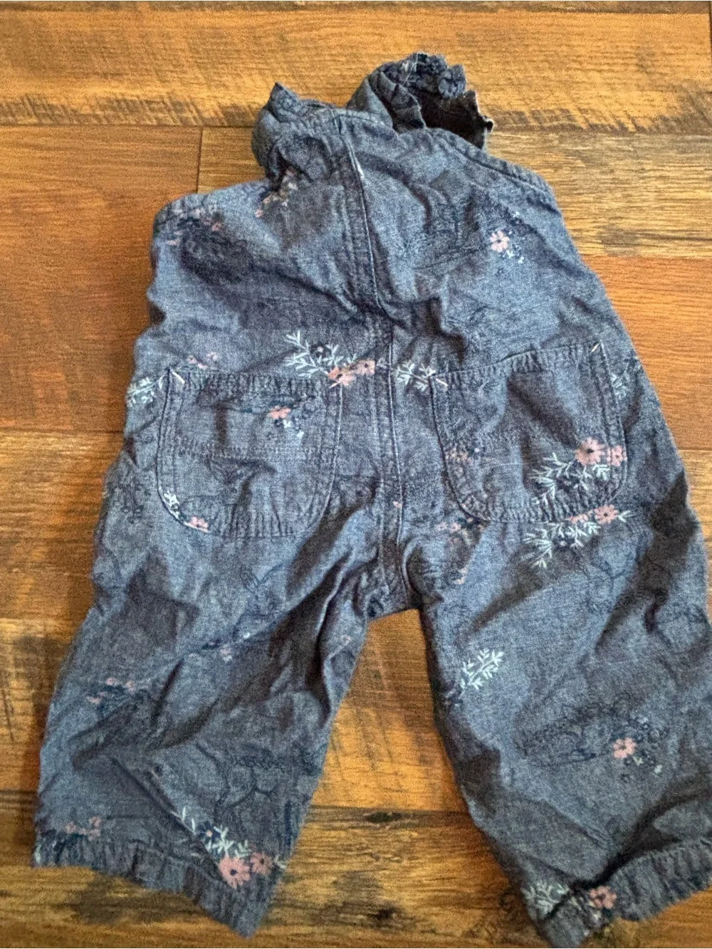 Carhartt floral print bib overalls size 9 months